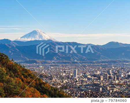 和田峠より甲府市街 79784060