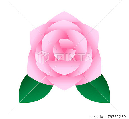 ピンクのバラのイラスト素材