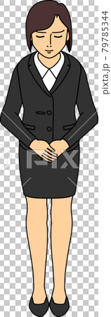 謝る女性 謝る女性 79785344