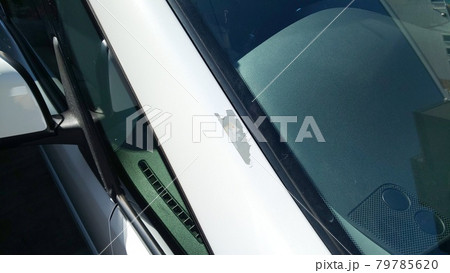 車の傷から塗装が剥がれてきている 79785620
