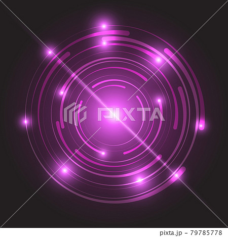 Beautiful pink glowing circle light 79785778