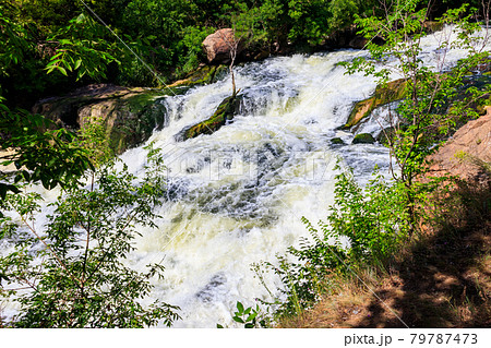 Rapids on the Inhulets river in Kryvyi Rih, Ukraine Rapids on the Inhulets river in Kryvyi Rih, Ukraine 79787473