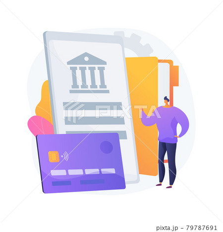 Card-on-File abstract concept vector illustration. 79787691