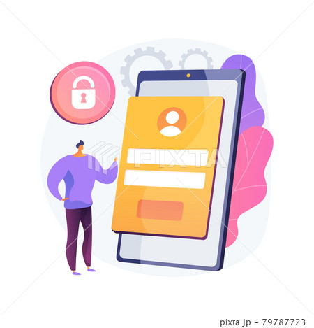 Sign in page abstract concept vector illustration. 79787723