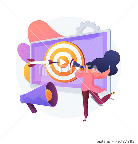 Addressable Tv Advertising Abstract Concept のイラスト素材