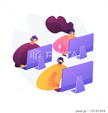 E-sport team abstract concept vector illustration. 79787949
