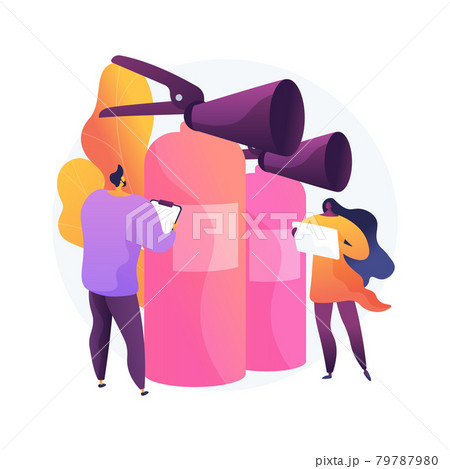 Fire inspection abstract concept vector illustration. Fire inspection abstract concept vector illustration. 79787980
