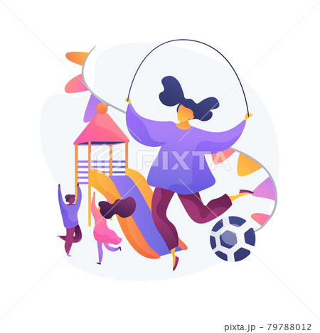 Children on playground vector concept metaphor Children on playground vector concept metaphor 79788012