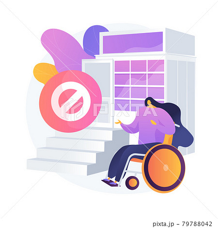 Barrier-free environment vector concept metaphor 79788042