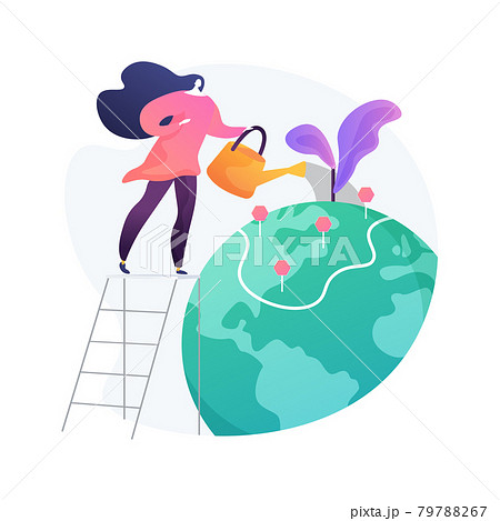 Lands conservation abstract concept vector illustration. 79788267