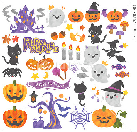 ハロウィン　イラスト 79788984
