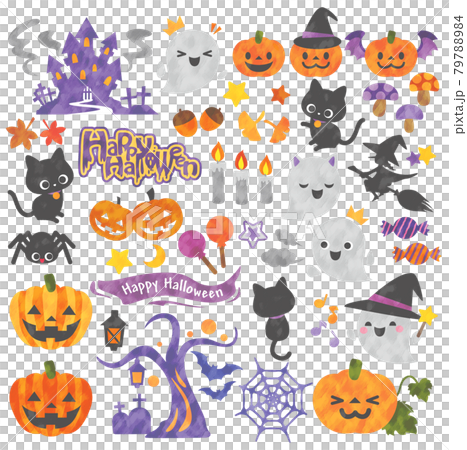 ハロウィン　イラスト 79788984