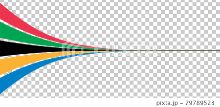 五色炫彩動態設計線條圖 五色炫彩動態設計線條圖 79789523