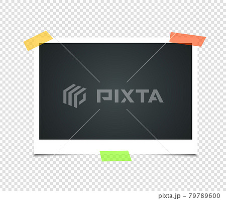 Set of empty vintage photo frame with adhesive tape. Photo realistic Mockups. Blank photo frames. Retro Photo Frame Template for your photos. illustration - Vector Set of empty vintage photo frame with adhesive tape. Photo realistic Mockups. Blank photo frames. Retro Photo Frame Template for your photos. illustration - Vector 79789600
