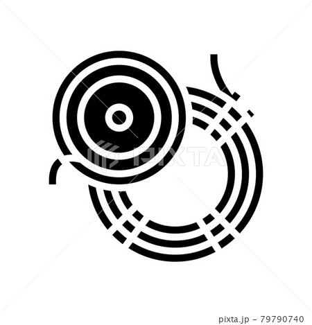 fly fishing line glyph icon vector illustration 79790740