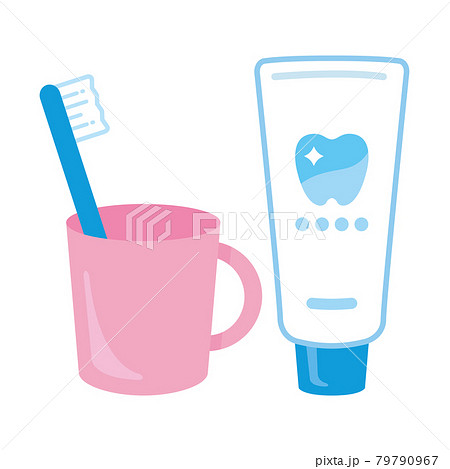 歯磨きセットのイラスト素材