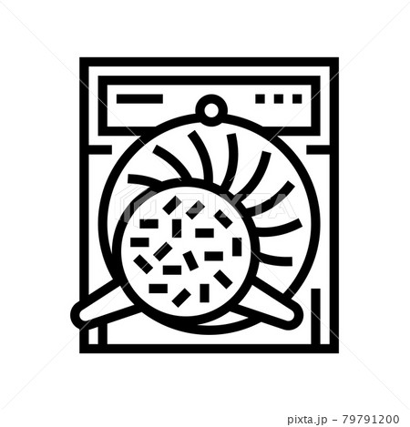 twisting tea line icon vector illustration 79791200