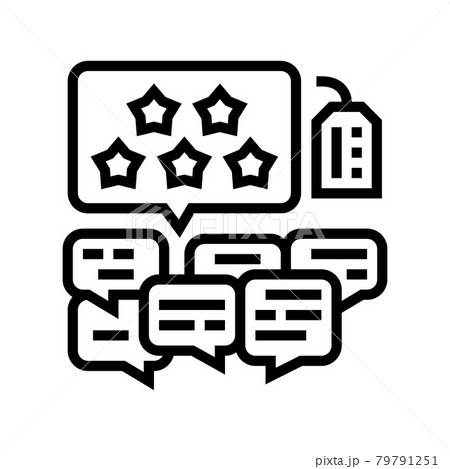 reviews reputation management line icon vector illustration reviews reputation management line icon vector illustration 79791251