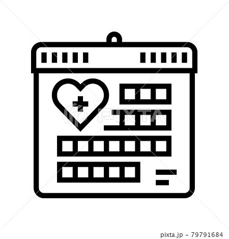 schedule homecare service line icon vector illustration schedule homecare service line icon vector illustration 79791684