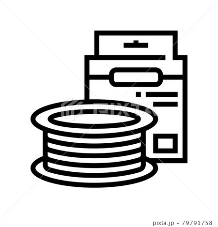 braid fishing line line icon vector illustration 79791758