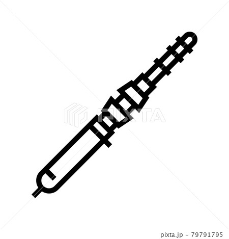 saltwater rods line icon vector illustration 79791795
