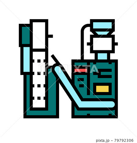 packaging tea factory machine color icon vector illustration 79792306