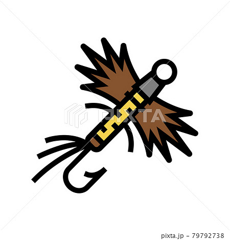 fly fishing flies color icon vector illustration fly fishing flies color icon vector illustration 79792738