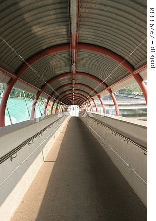 a Footbridge at sha tin, hong kong,  Pedestrian Flyover 79793338
