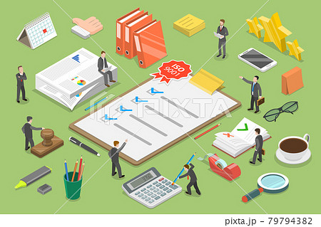3D Isometric Flat Vector Conceptual Illustration of Quality Management System. 3D Isometric Flat Vector Conceptual Illustration of Quality Management System. 79794382