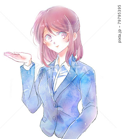 案内するビジネスパーソン 79795395