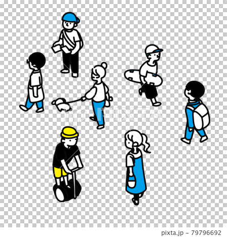 走在路上的人們 79796692