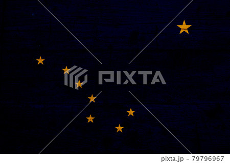 Flag of Alaska. Wooden texture of the flag of Alaska Flag of Alaska. Wooden texture of the flag of Alaska 79796967