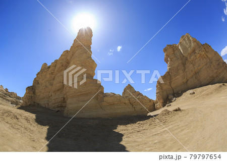 Yardang landform landscape in west of china 79797654