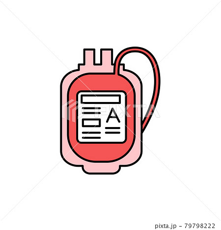 Donor blood bank color line icon. Pictogram for web page, mobile app Donor blood bank color line icon. Pictogram for web page, mobile app 79798222