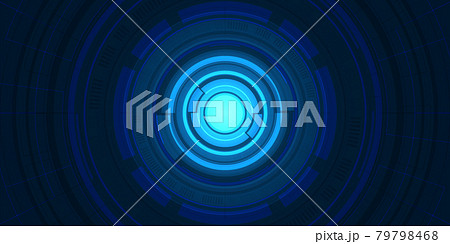 Abstract overlap circle digital background, smart lens technology with light effect 79798468