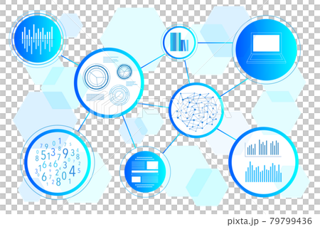 圖數字技術數據圖標 AI 矢量素材 圖數字技術數據圖標 AI 矢量素材 79799436
