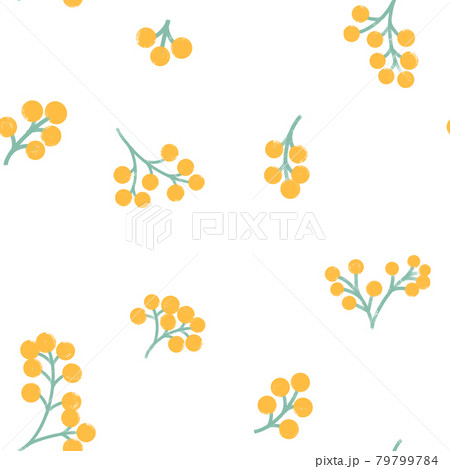 黄色い花のパターン 79799784