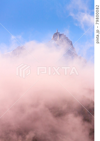 Colorful evening French Alps mountains, France Colorful evening French Alps mountains, France 79800082