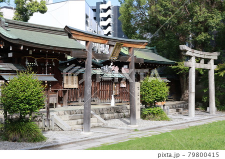 大阪市天王寺区にある生國魂神社の摂末社（家造祖神社・浄瑠璃神社） 79800415