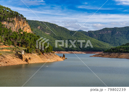 Tranco de Beas reservoir in Sierra de Cazorla, Jaen province, Andalusia, Spain Tranco de Beas reservoir in Sierra de Cazorla, Jaen province, Andalusia, Spain 79802239