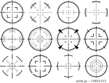 ターゲットスコープのイラスト素材 79803553