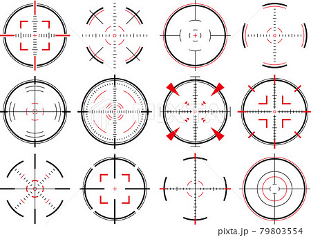 ターゲットスコープのイラスト素材のイラスト素材