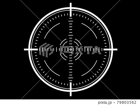 ターゲットスコープのイラスト素材 79803562