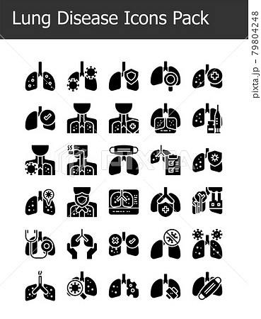 glyph solid lung disease icons pack glyph solid lung disease icons pack 79804248