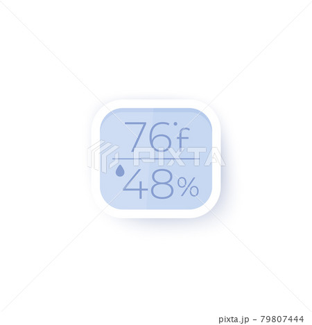 Temperature and humidity monitor, vector design Temperature and humidity monitor, vector design 79807444