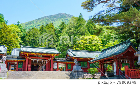 男体山登山：二荒山神社中宮祠と男体山 79809349