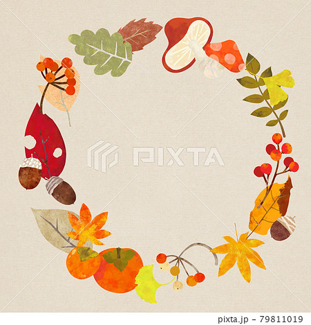 秋のフレーム素材 79811019
