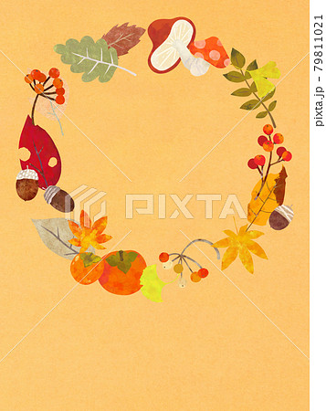 秋のフレーム素材 79811021