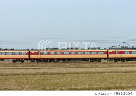 北陸本線　美川ー加賀笠間　JR西日本　485系　A03編成（京都）　⑤　モハ485-82　山側 79813654