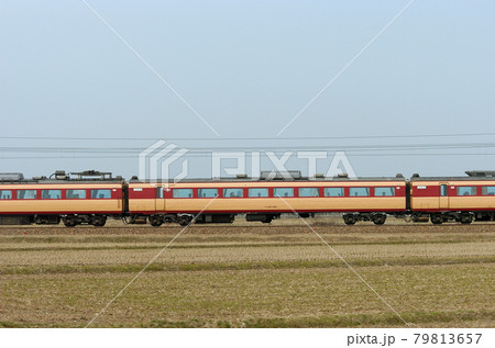 北陸本線 美川ー加賀笠間 JR西日本 485系 A03編成(京都) ④ サハ481-601 山側 北陸本線 美川ー加賀笠間 JR西日本 485系 A03編成(京都) ④ サハ481-601 山側 79813657
